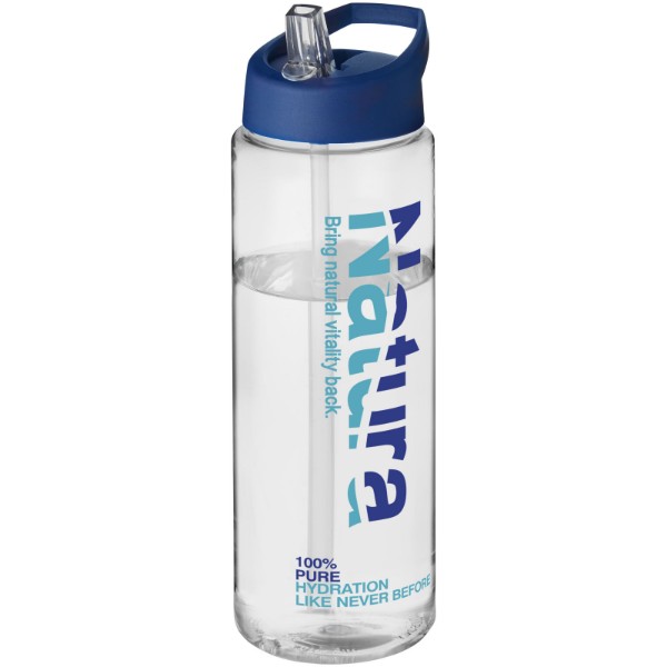 H2O Active® Vibe 850 ml spout lid sport bottle - Transparent / Blue