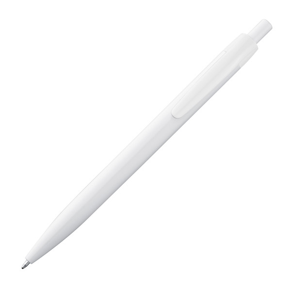 BERTA Plastové guľôčkové pero - White