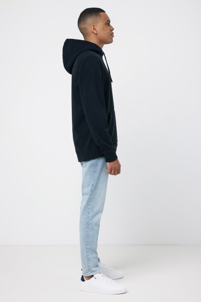 Iqoniq Trivor recycled polyester microfleece hoodie - Black / 5XL