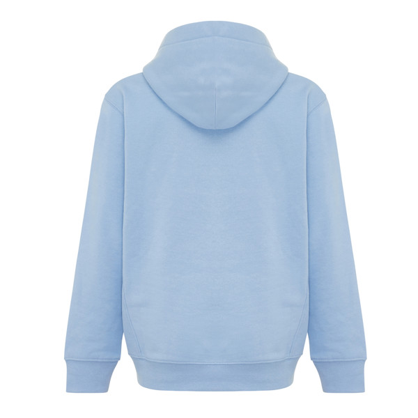 Dětská mikina s bočními kapsami Iqoniq Yengo z rec. bavlny - Sky Blue / 78