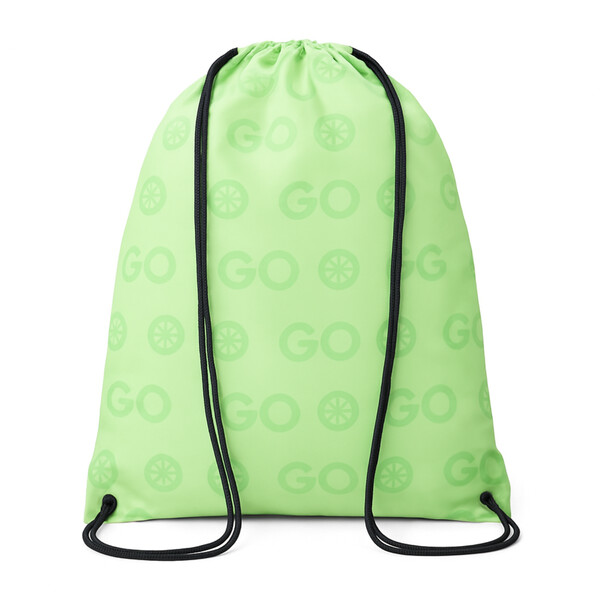 Large full colour recycled PET drawstring bag - Full colour