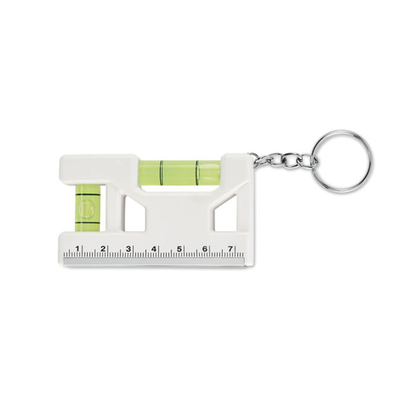 Magnetic level ABS key ring Magevel - White