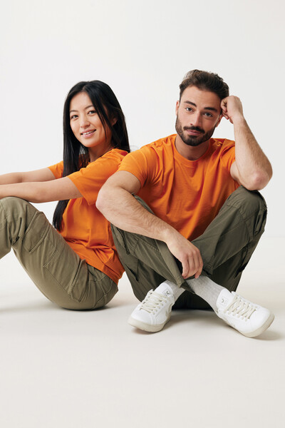 T-shirt léger en coton recyclé IQONIQ Sierra - Orange / M