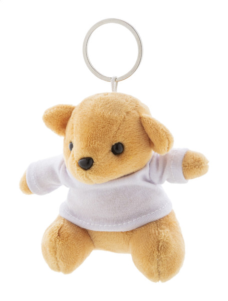 Plush Teddy Bear Keyring TeddyFob - White