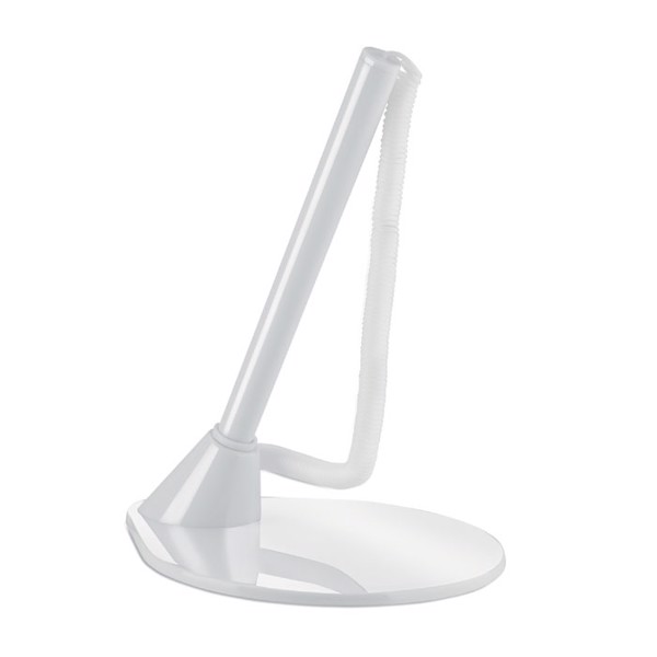 Standup pen, holder, elastic cord, blue ink