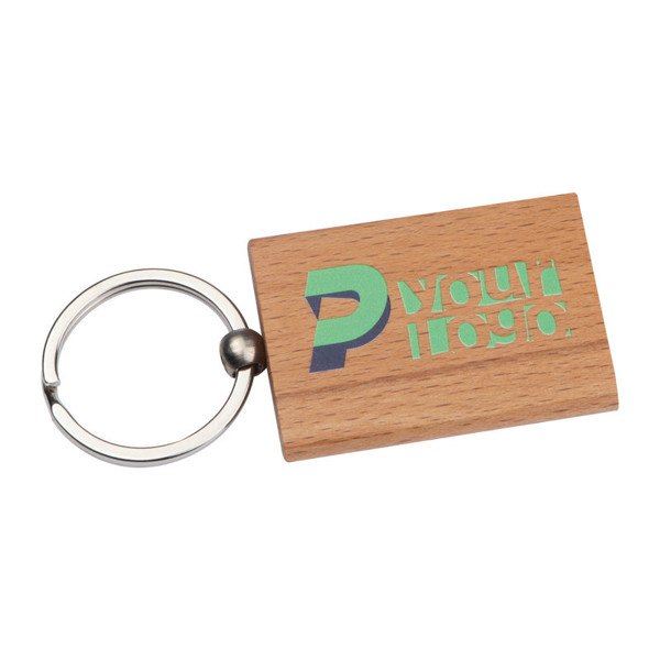 Wood Key Ring Massachusetts