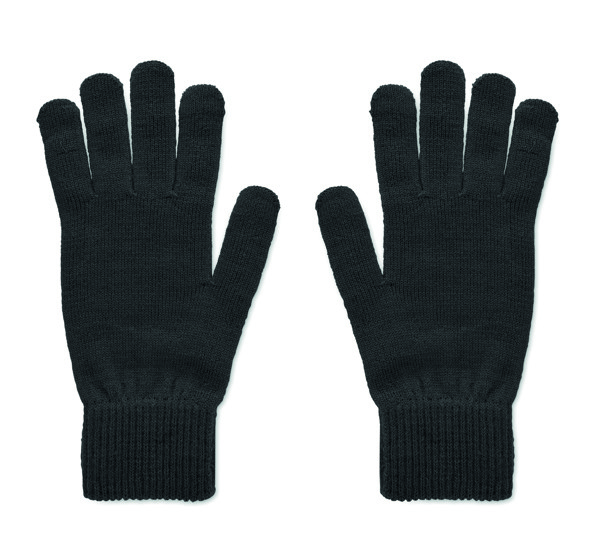 Gestrickte Handschuhe RPET Handnit - Schwarz