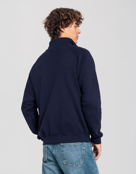 Iconic Premium Zip Neck Sweat - Deep Navy / XL