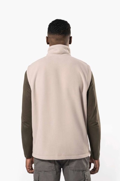 Luca - Men's Microfleece Gilet - White / XL