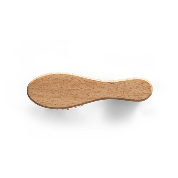 PS - DERN. Wooden hairbrush with round bamboo bristles