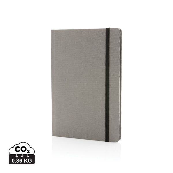 GRS certified RPET A5 notebook - Grey / Black