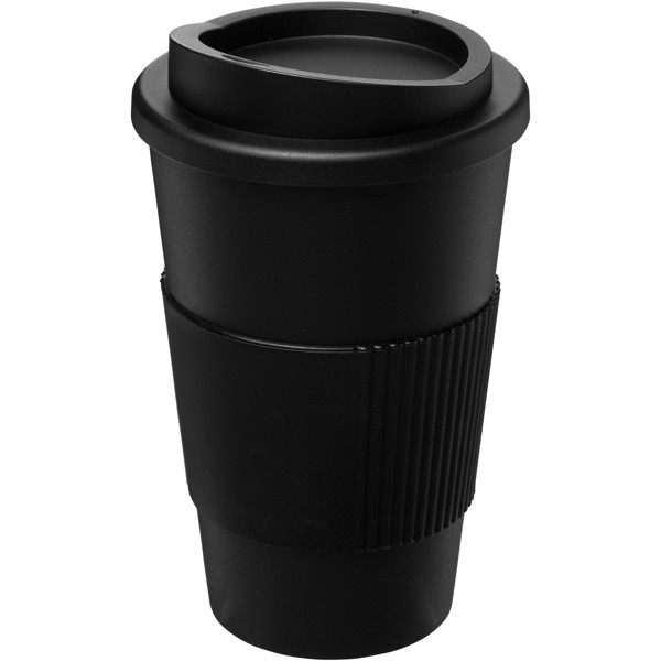 Americano® 350 ml insulated tumbler with grip - Black