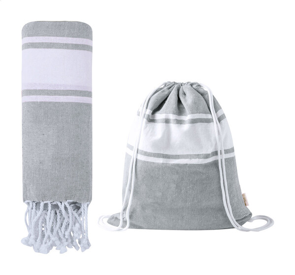 Sac piscine avec drap de bain Praia - Gris