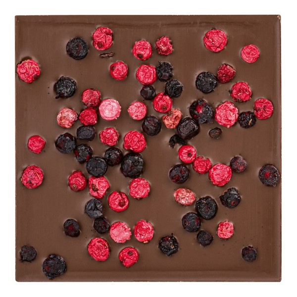 SQUARE. višeň+malina - Červená