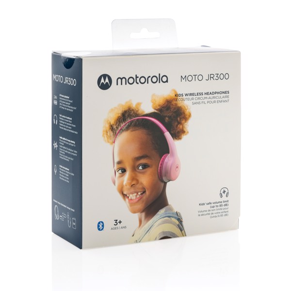 Otroške brezžične slušalke Motorola JR300, omejitev 85 dB - Roza