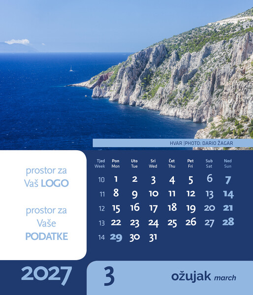 Stolni CD kalendar – Ljepote hrvatske