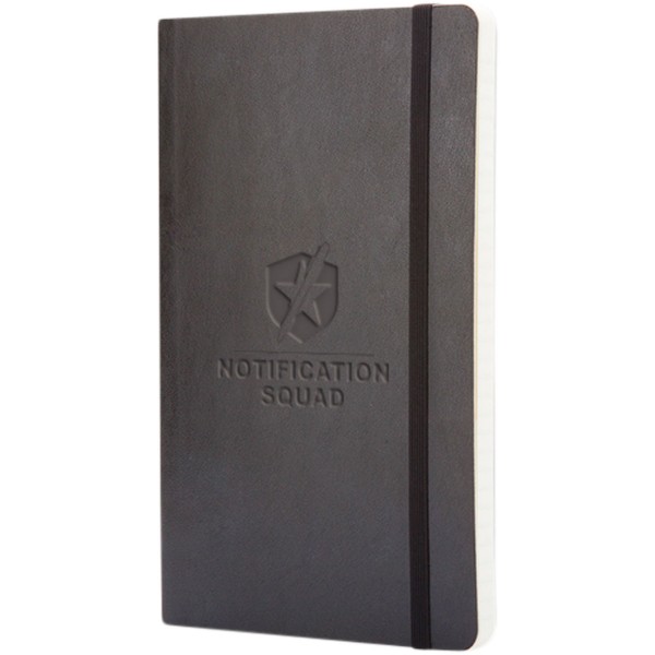 Carnet Classic L à couverture souple - réglé - Noir