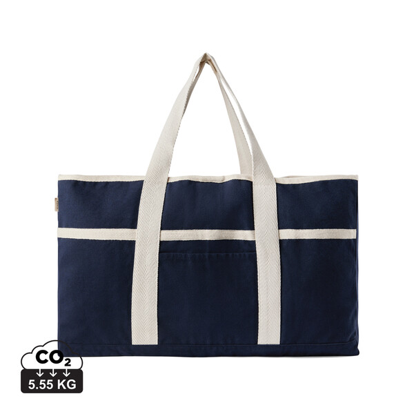 Vinga Volonne torba za na plažo 500 g/m² recikliranega platna - Surf Blue / Off White