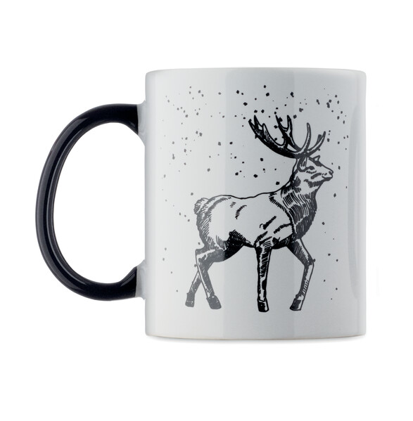 Seasonal ceramic mug 300ml Festimug - Black