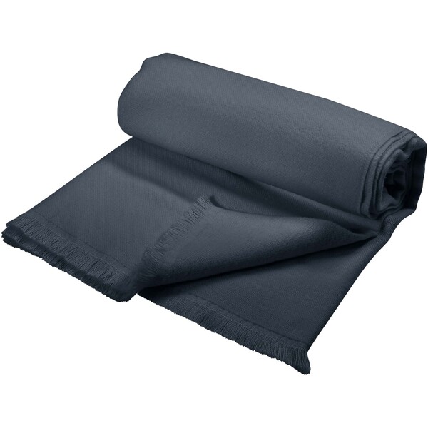 Citizen Green Axel organic cotton blanket - Dark Grey