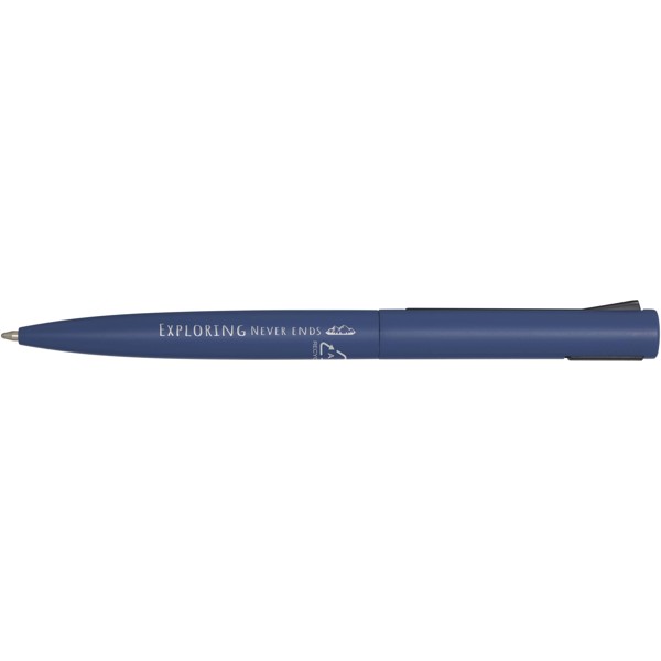 Stylo bille en aluminium recyclé Juana (encre bleue) - Bleu océan