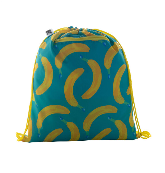 Sac piscine CreaDraw Zip RPET - Jaune / Blanc