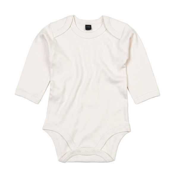 Baby Long Sleeve Bodysuit - Organic Natural / 0-3