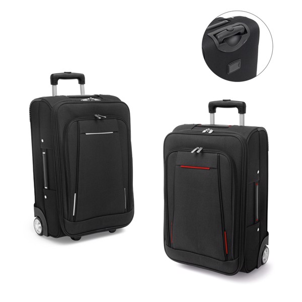 PUEBLA. 600D and EVA travel trolley - Red