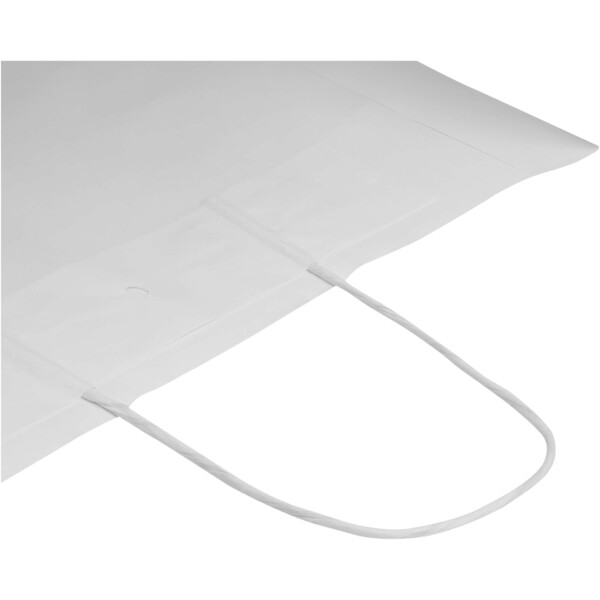 Kraft 80-90 g/m2 paper bag with twisted handles - 32 x 17 x 39 cm - White