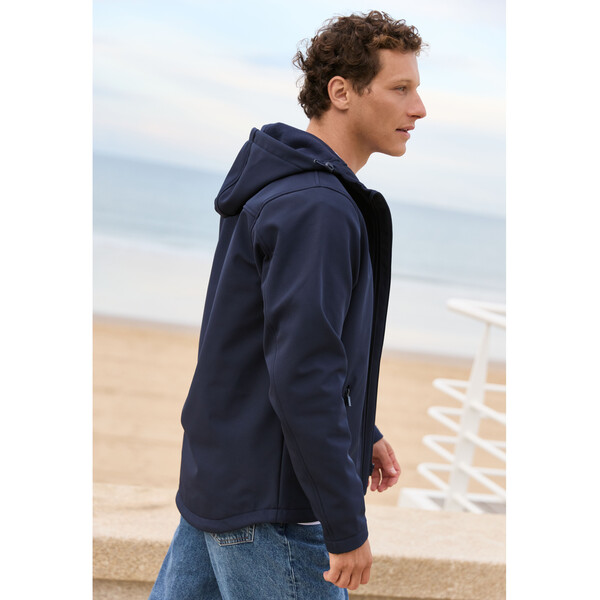 Veste softshell homme à capuche - DEEP NAVY / 3XL