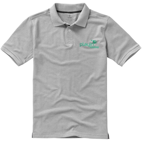 Polo manches courtes homme Calgary - Gris mélangé / M