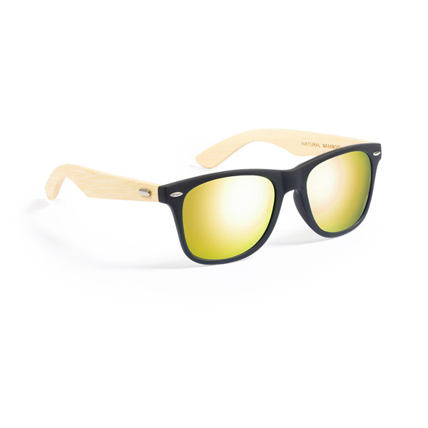 Taiyō rPET/bamboo mirrored polarized sunglasses in gift box