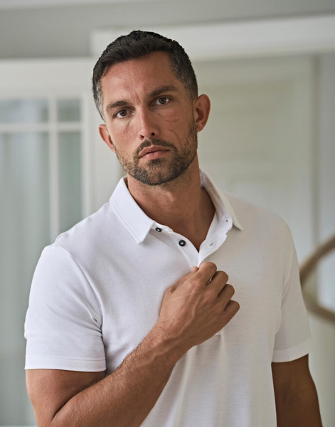 Pima Cotton Polo - White / S