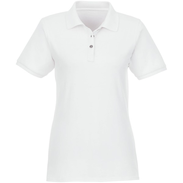 Polo bio recyclé manches courtes femme Beryl - Blanc / L