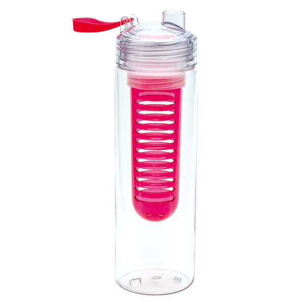 Bouteille avec infuseur à fruits JOLIETTA - rouge