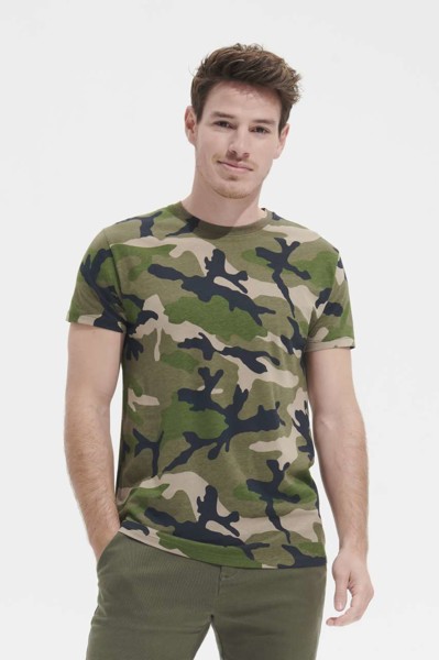 Sol's Camo Men - Round Collar T-Shirt - S