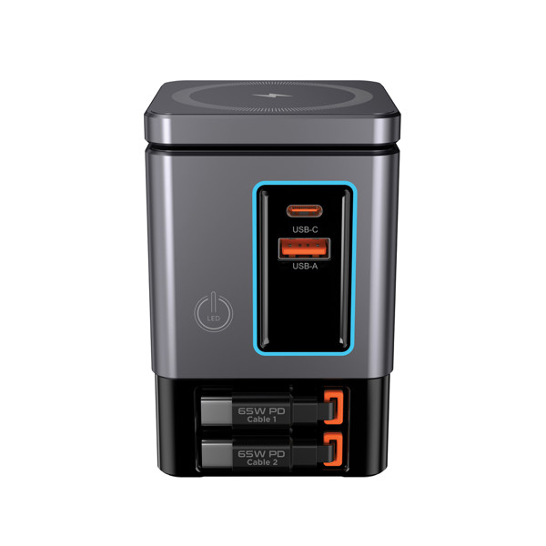 Urban Vitamin Sacramento 105W GaN Charger mit einz. Kabeln