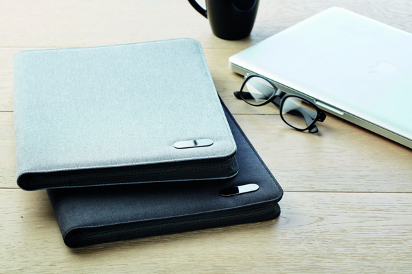 Cartella A4 con blocco Notes Folder - Grigio
