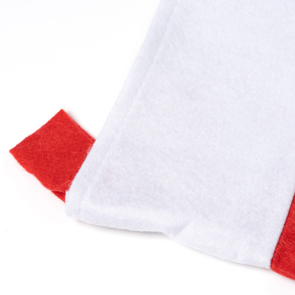 Personalised Christmas stocking with branding band and hanging strap