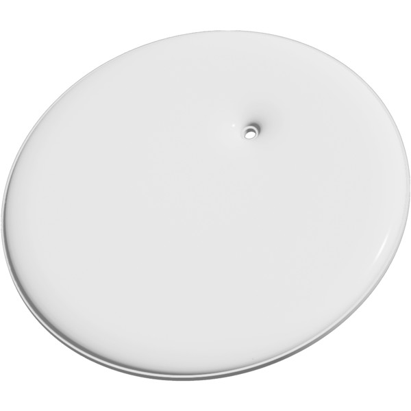 Gancio catarifrangente rotondo in PVC con catenella RFX™ - Bianco