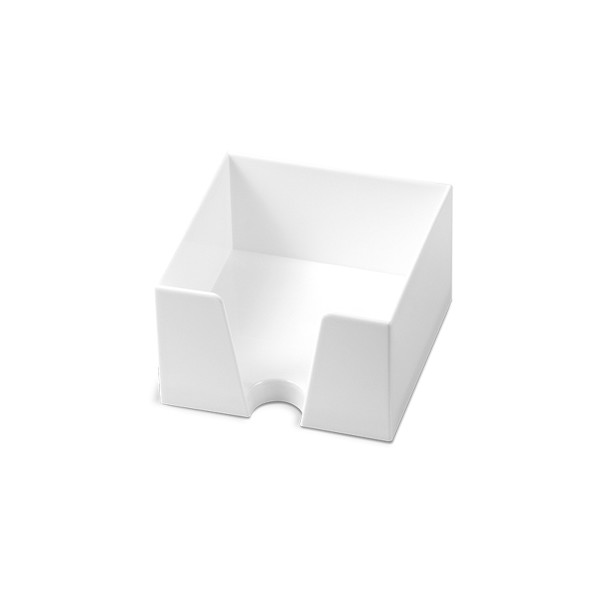 PAPER BLOCK HOLDER (PAPER BLOCK 89x89x77mm) - Blanc opaque / 