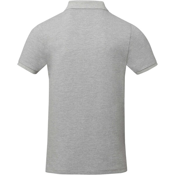 Polo de manga curta para homem de 200 g/m² Calgary - Mistura de cinzas / L