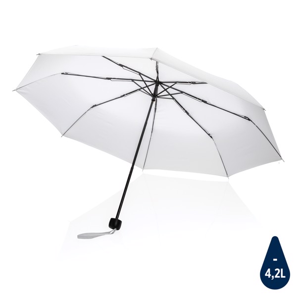 Mini parapluie 20.5" en rPET 190T Impact AWARE™ - Blanc