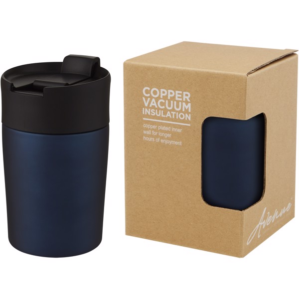 Gobelet avec isolation par le vide et couche de cuivre Jetta 180 ml - Bleu