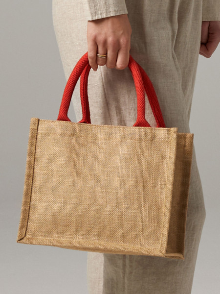 Jute Mini Gift Bag - Graphite Grey / Graphite Grey