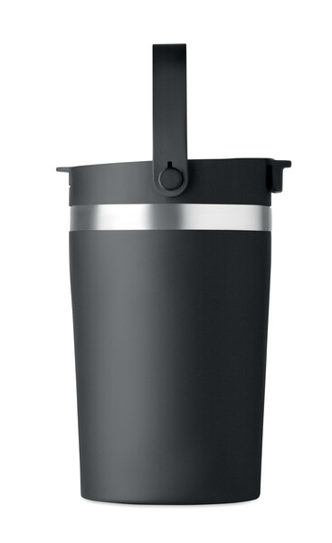 Dvojstenný pohár 350 ml Cozycup - Čierna