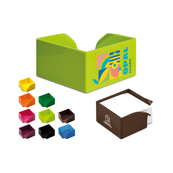 PAPER BLOCK HOLDER (90x90x48mm) - Noir opaque / 