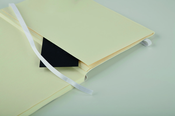 Carnet A5 couverture en PU Breta - Blanc