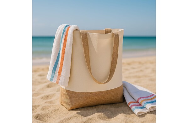 Coton-Jute Sac fourre-tout OEKO-TEX® 41 x 13 x 41cm 320g/m²