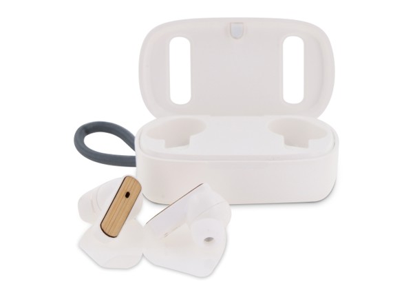 TWS Earbuds bamboo - White